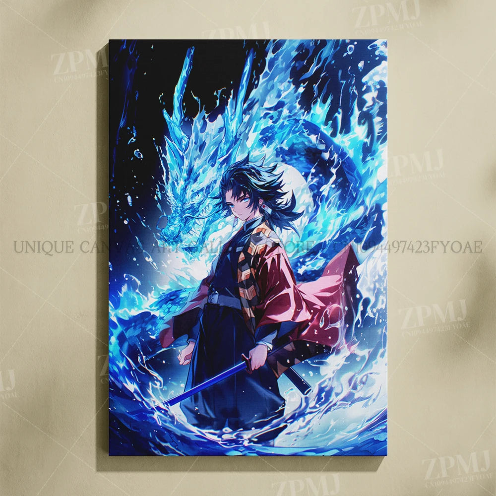 Demon Slayer: Kimetsu No Yaiba Home Decor Hd Prints Poster Pictures Wall Artwork No Framed Canvas Painting For Living Room