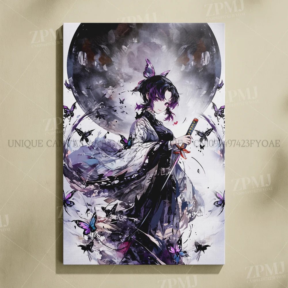 Demon Slayer: Kimetsu No Yaiba Home Decor Hd Prints Poster Pictures Wall Artwork No Framed Canvas Painting For Living Room