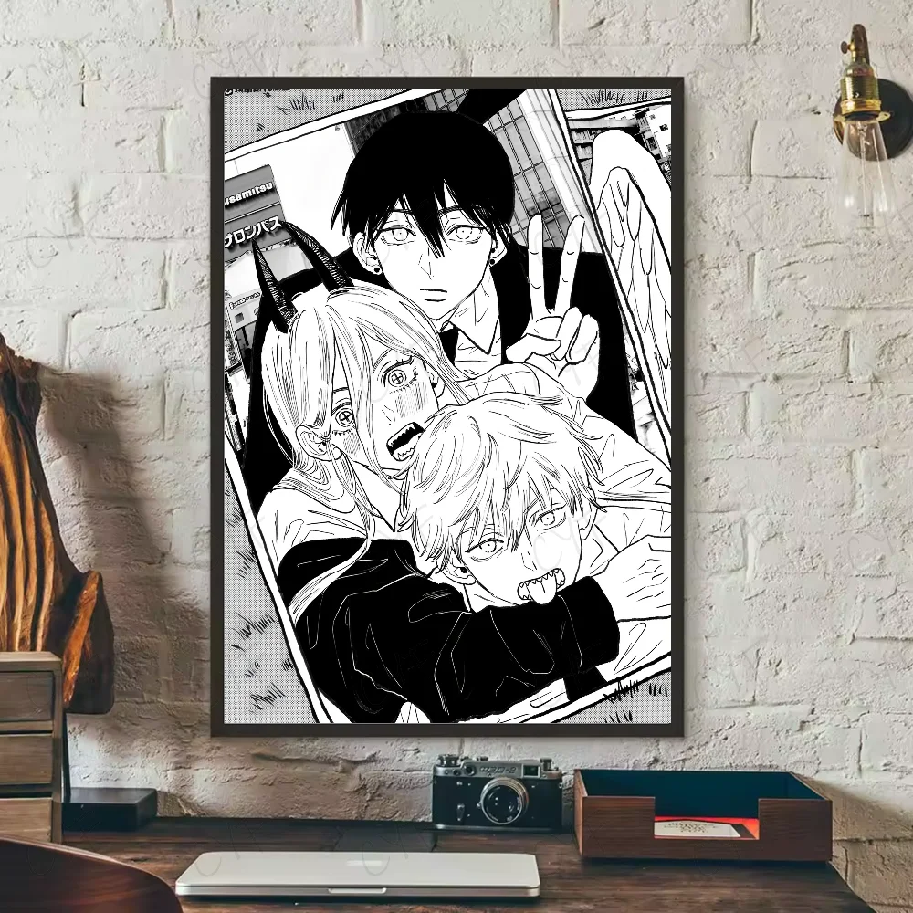 Classic Chainsaw Man: Poster High Quality Print Waterproof Wall Art Sticker For Bar Living Room Decor