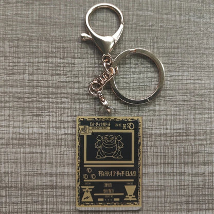 Pokemon Anime Small Card Key Chain Charizard Keychains Blastoise Venusaur Mewtwo Diy Acrylic Action Toy Figures Game Collection
