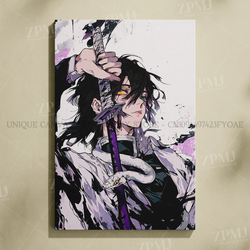 Demon Slayer: Kimetsu No Yaiba Home Decor Hd Prints Poster Pictures Wall Artwork No Framed Canvas Painting For Living Room